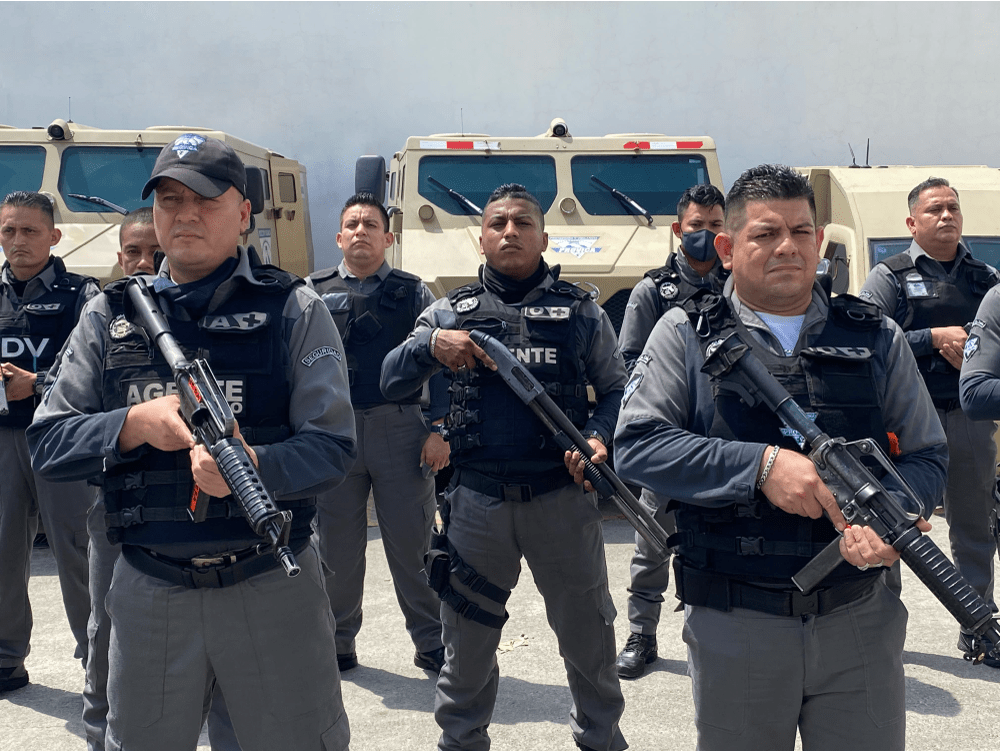 Guardia de seguridad en servicio